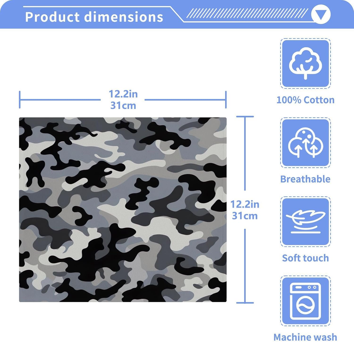 Camo Washcloth Set