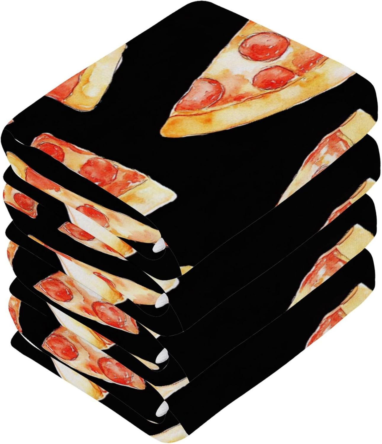 Xigua Pizza Slices Washcloth Set