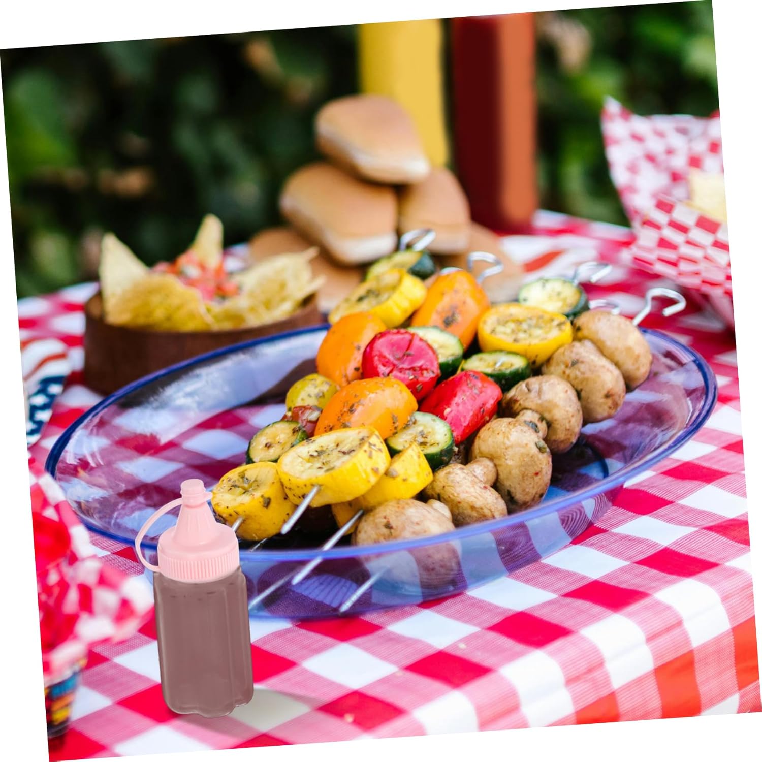 4pc Squeeze Bottle Kit for Ketchup Olive Oil Syrup