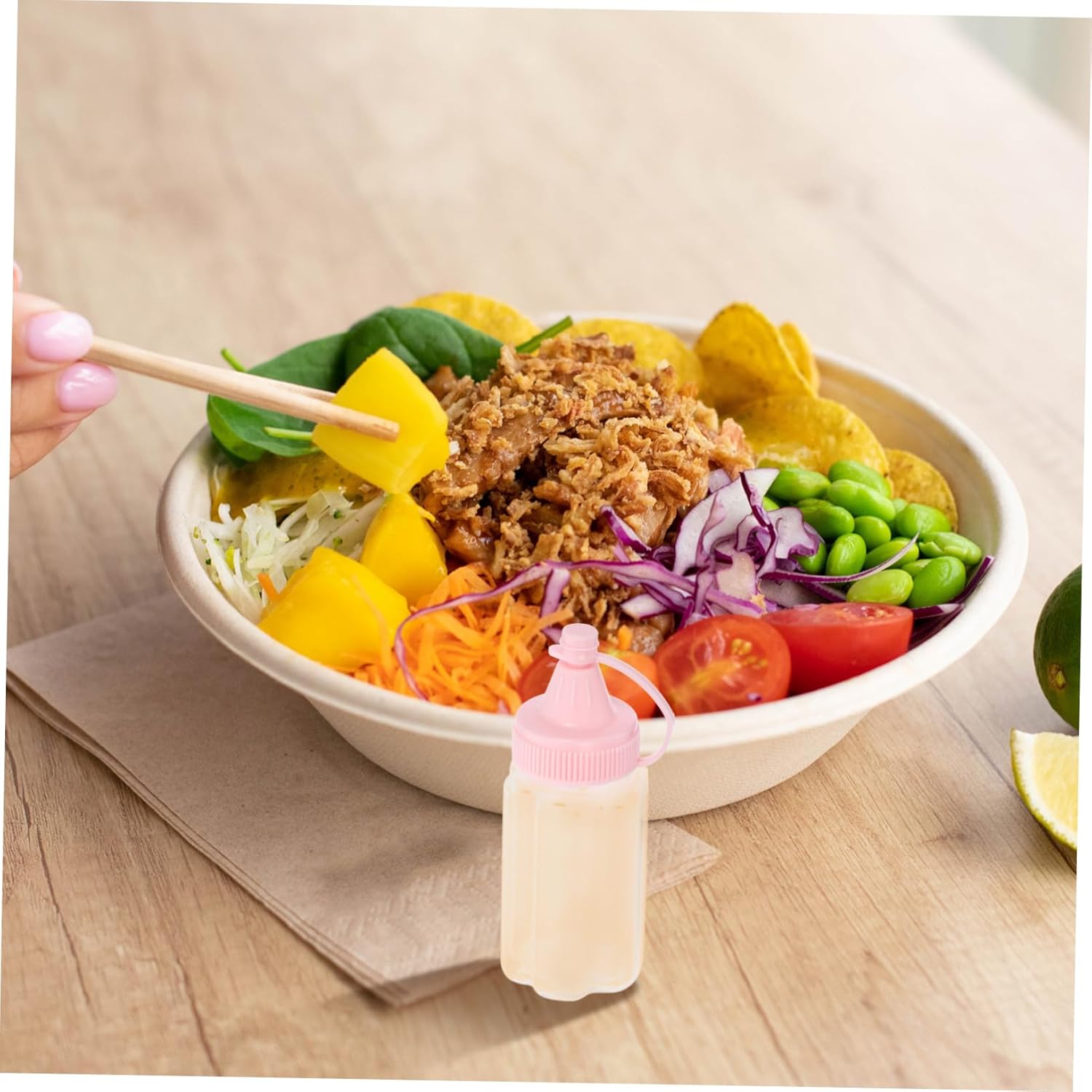 Perfect Squeeze 4PCS 60ml Kitchen Accessory for Condiments Sauces and Jams