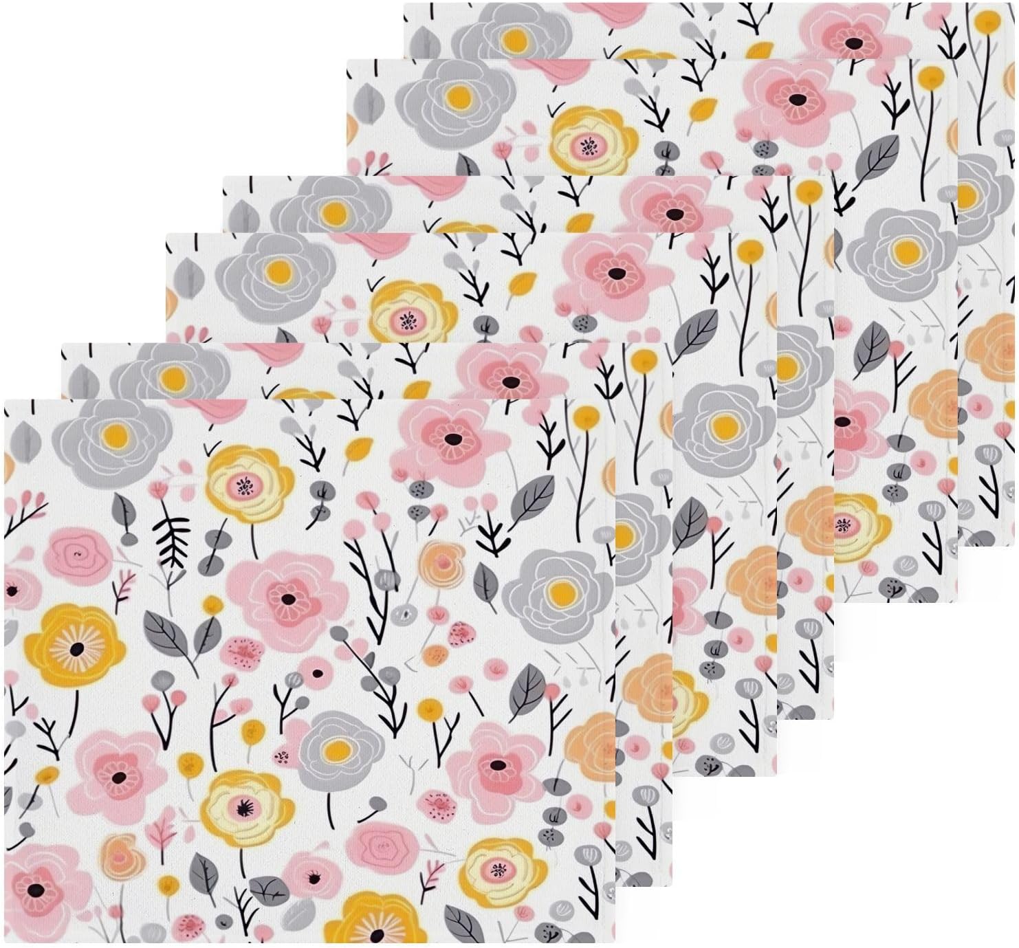 Wildflower Washcloth Set for Babies and Kids 2Pack