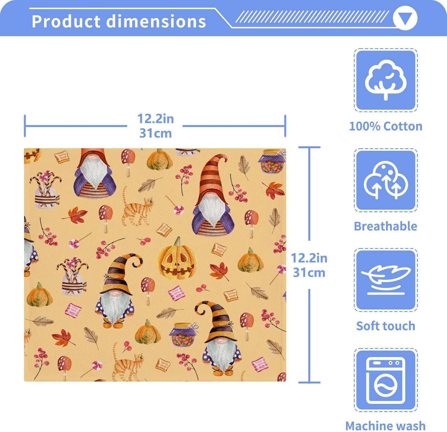 Perfect Halloween Gnome Washcloths for a Spooky Day