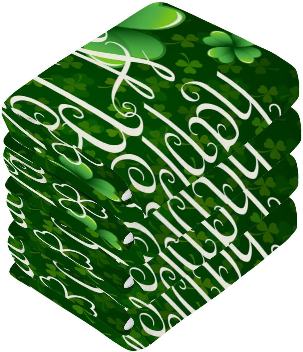 St Patricks Day Soft Cotton Washcloths
