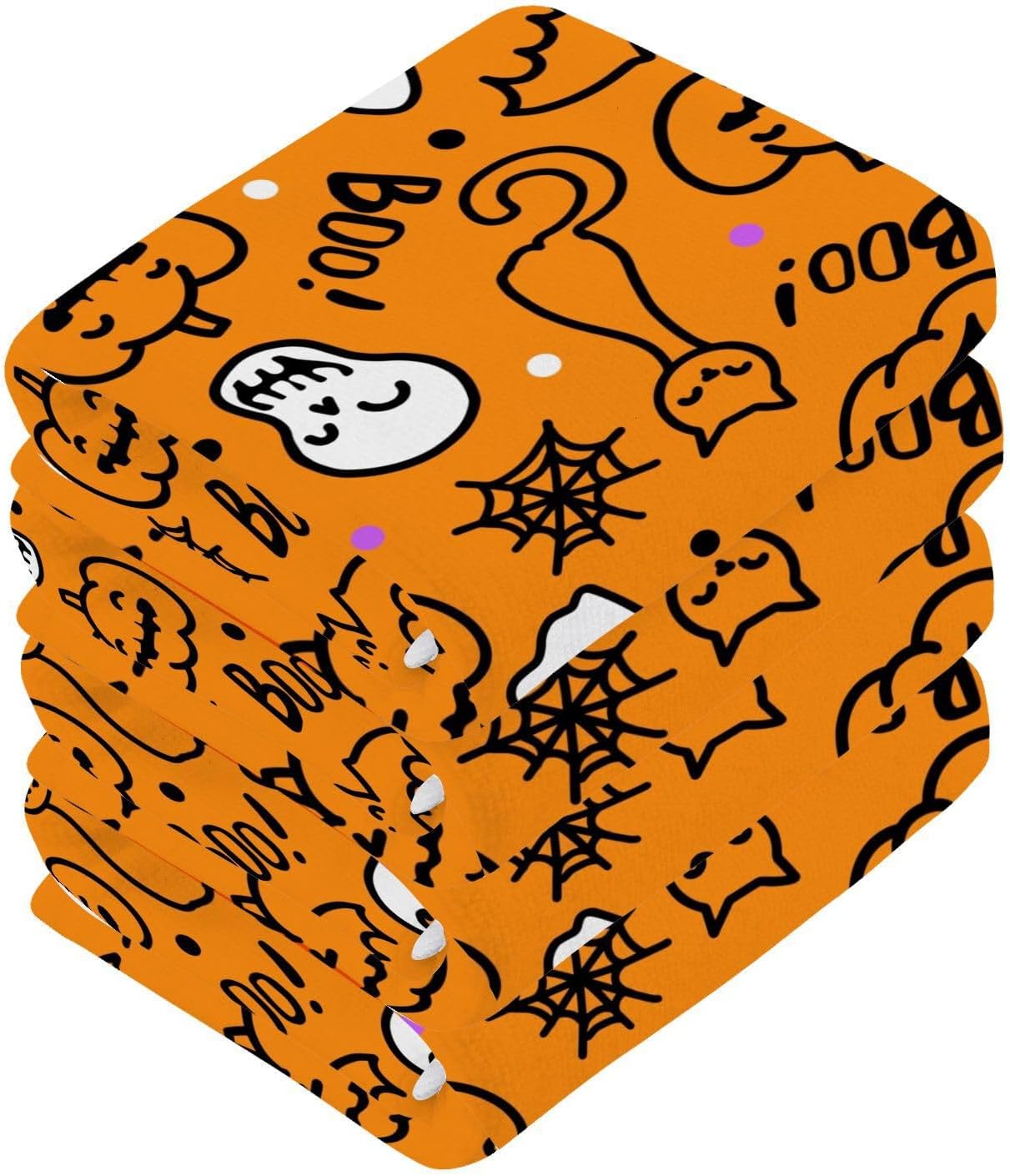 Halloween Cat Towels Soft Fingertip Reusable for Cats