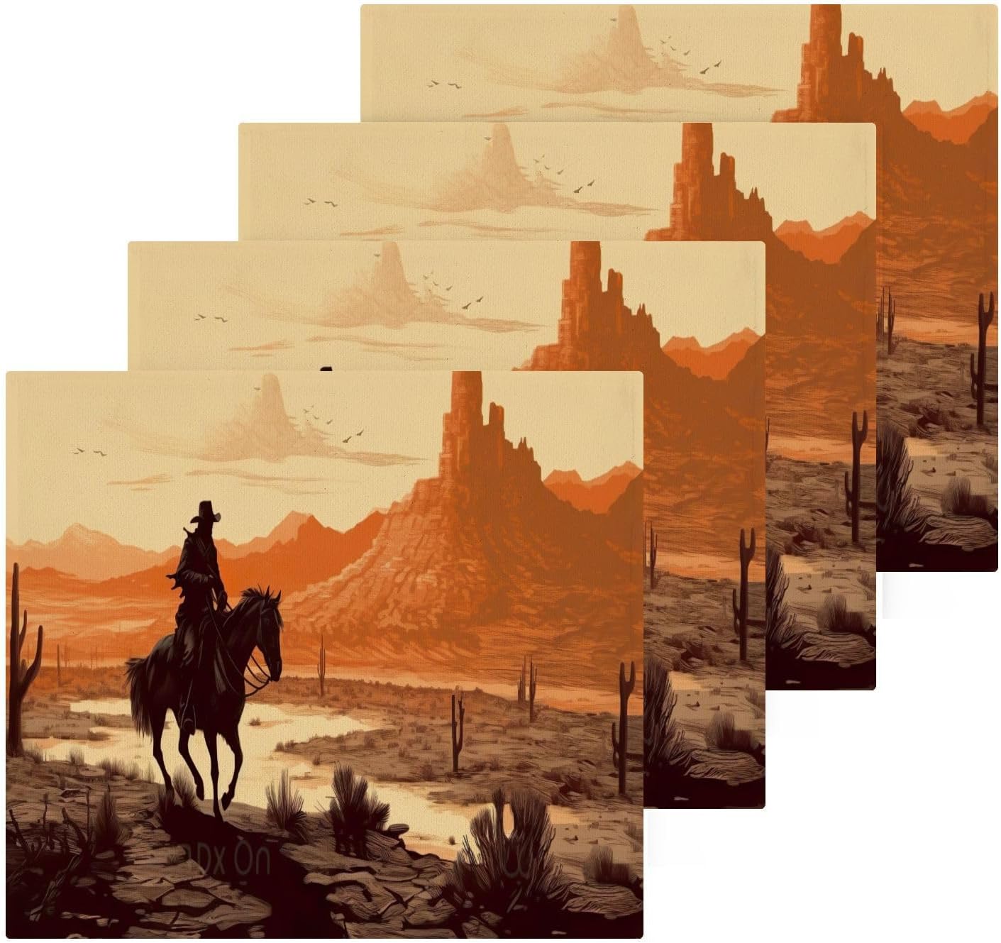 YETTASBIN Cowboy Washcloths