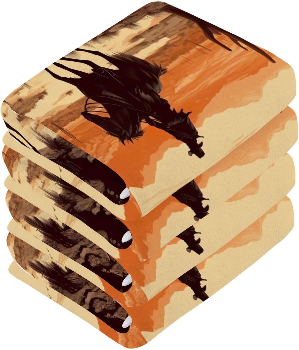 YETTASBIN Cowboy Washcloths