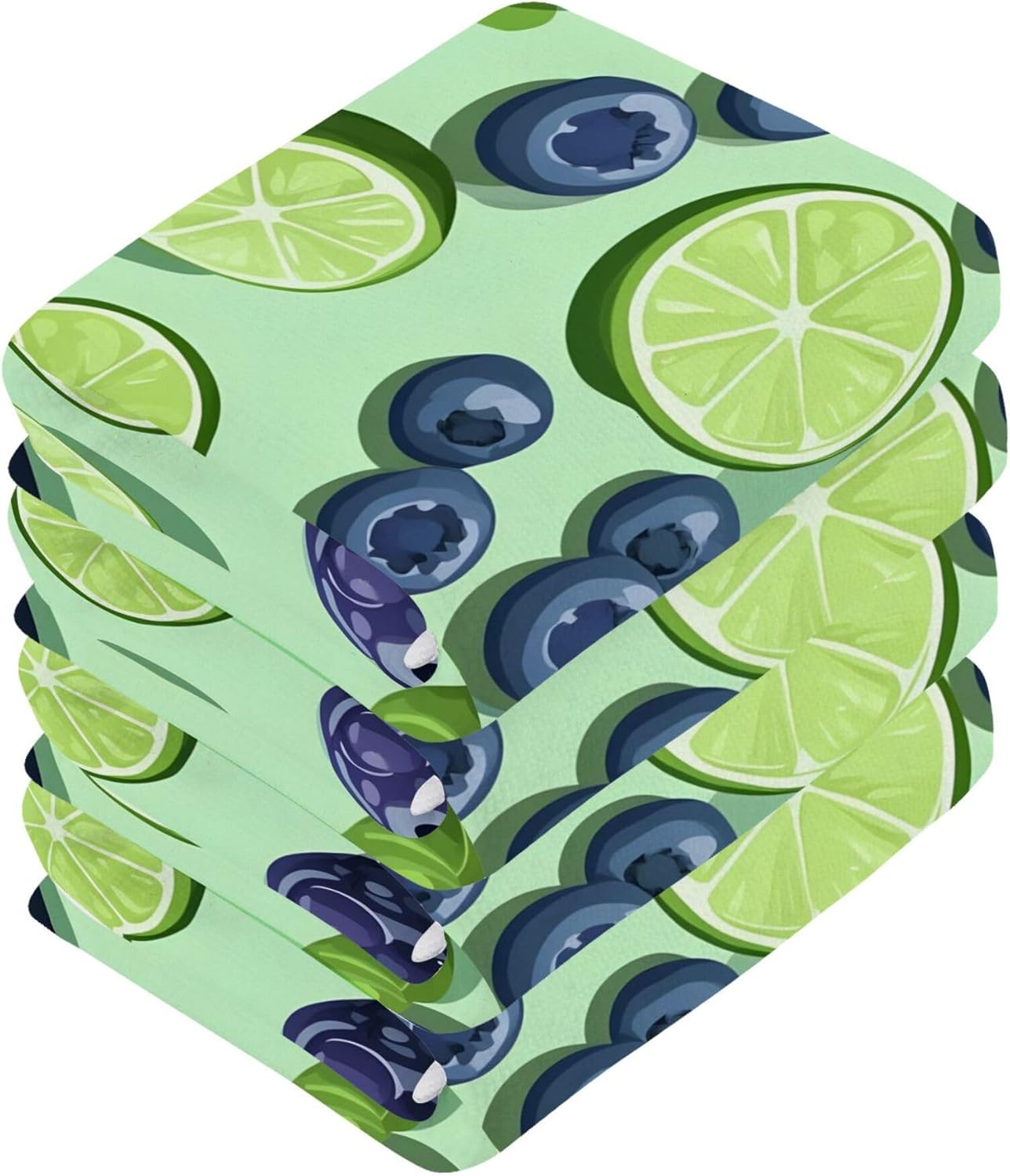 Xigua Blueberries Washcloths Set of 2 - 12x12 Inch