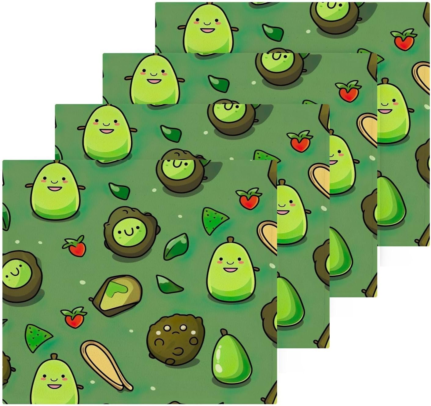 Natural Avocado Face Towels Set of 2