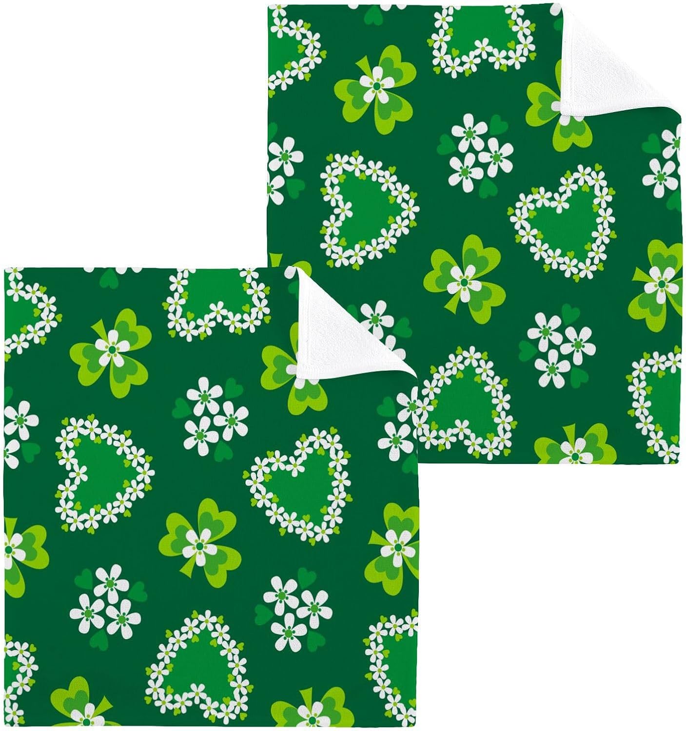 St Patricks Day Shamrock Towels Set WIHVE