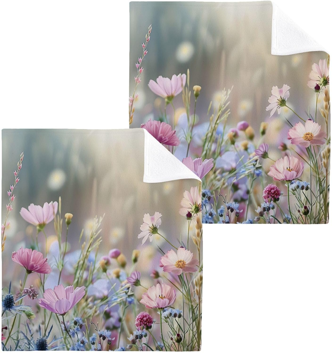 High-Quality Wildflower Washcloth Set