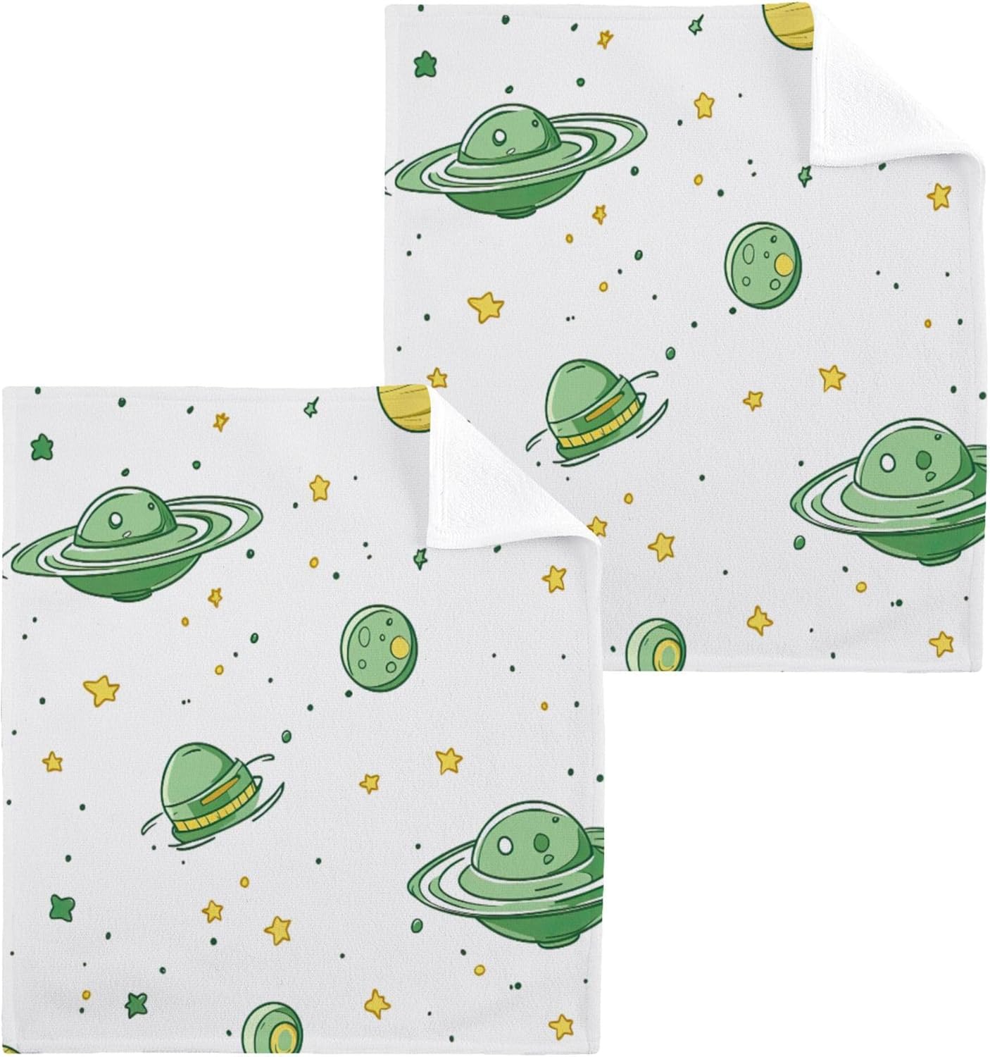 Xigua Planet Washcloths Set of 2 12x12 Inch