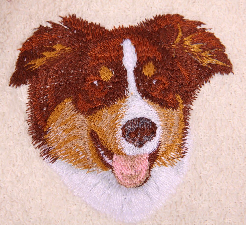 Big Black Horse LLC Australian Shepherd Bath Towel Set