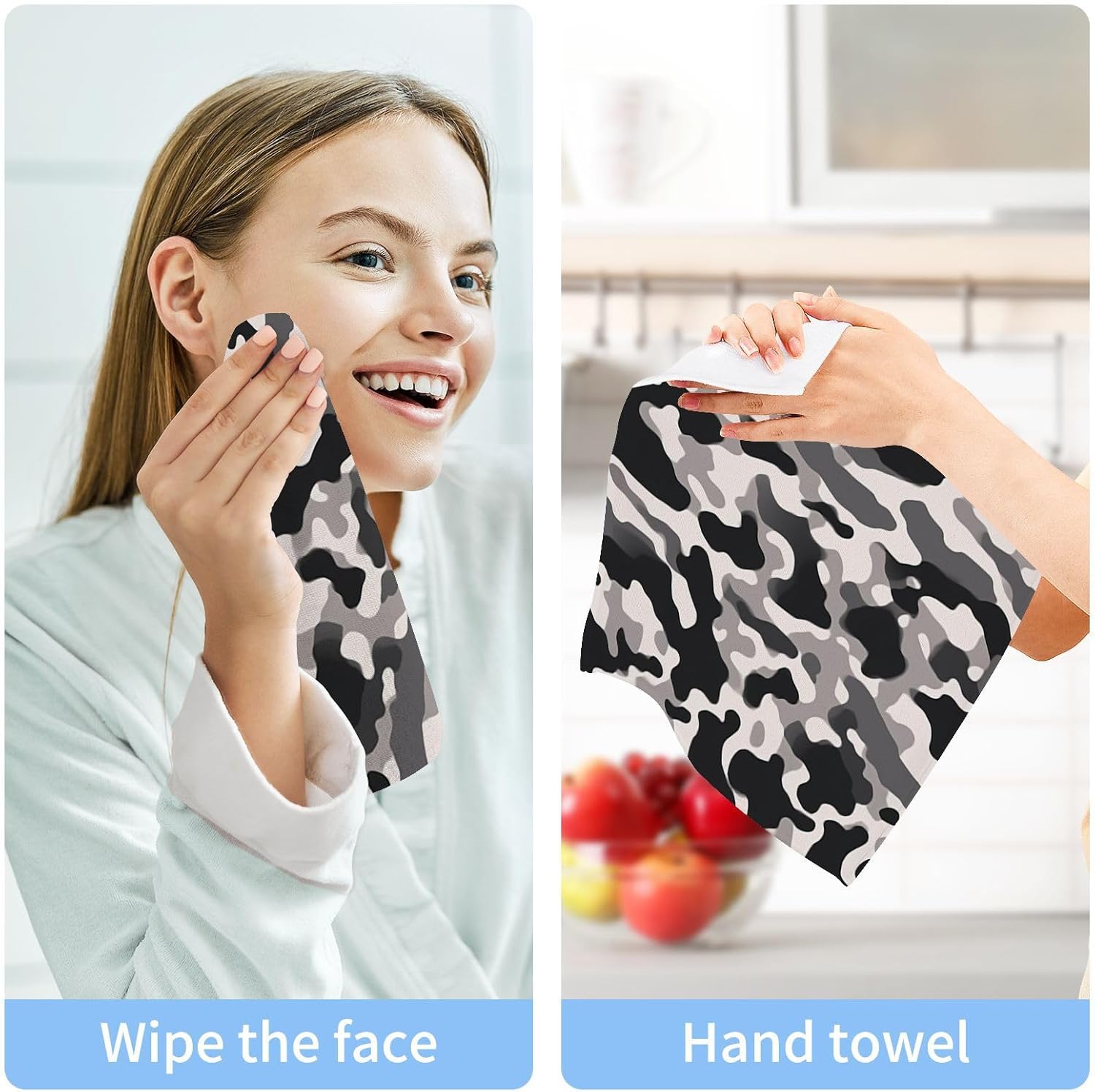 Camo Soft Absorbent Washcloths