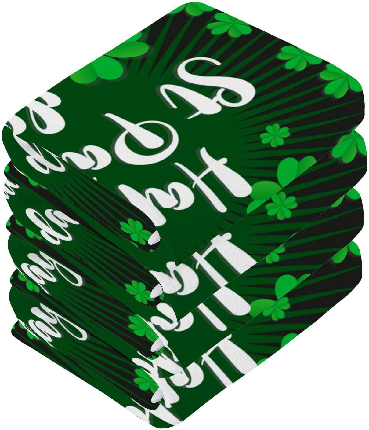 YETTASBIN St Patricks Day Washcloths 2 Pack 1