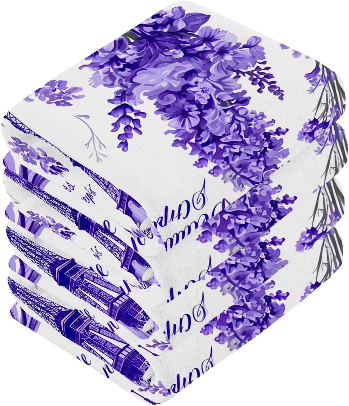 Lavender Washcloth 2-Pack Soft Absorbent Reusable Perfect Size
