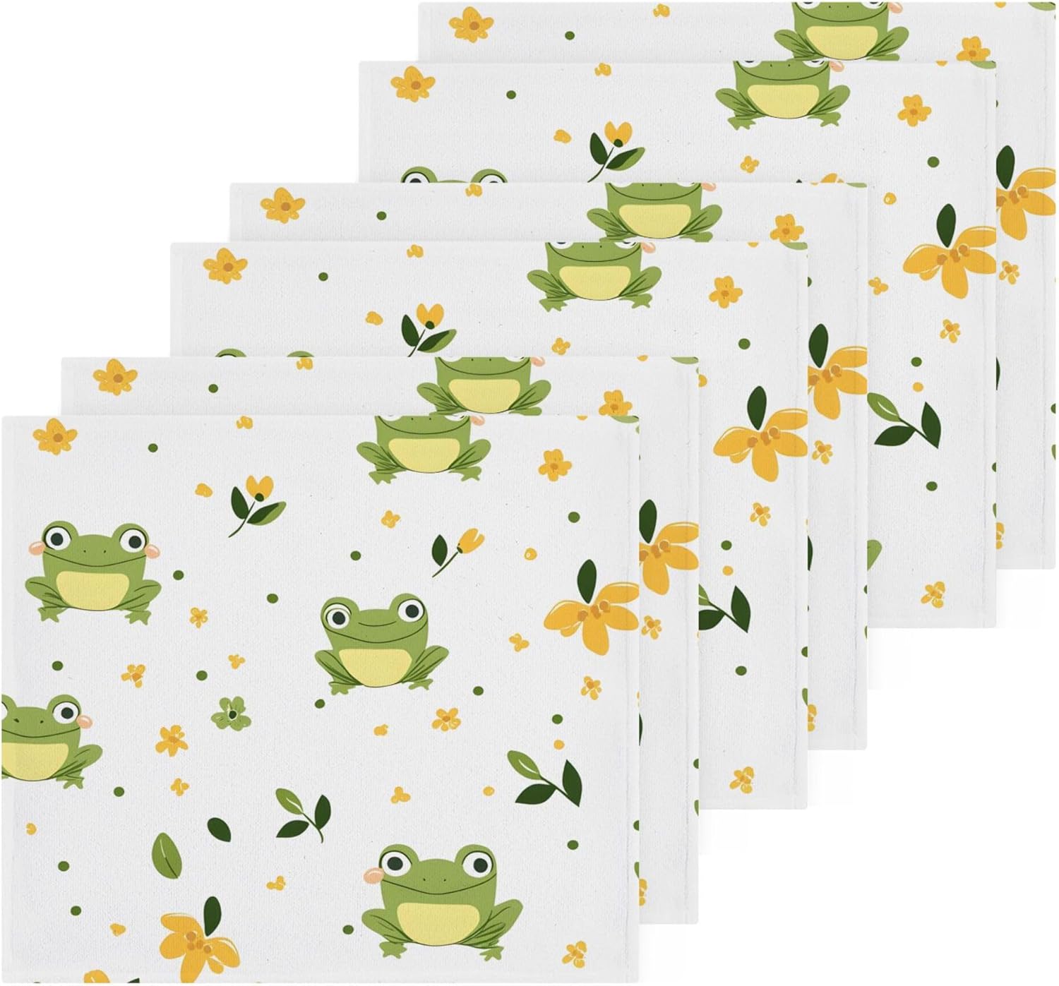 Xigua Cute Frog Washcloth Set
