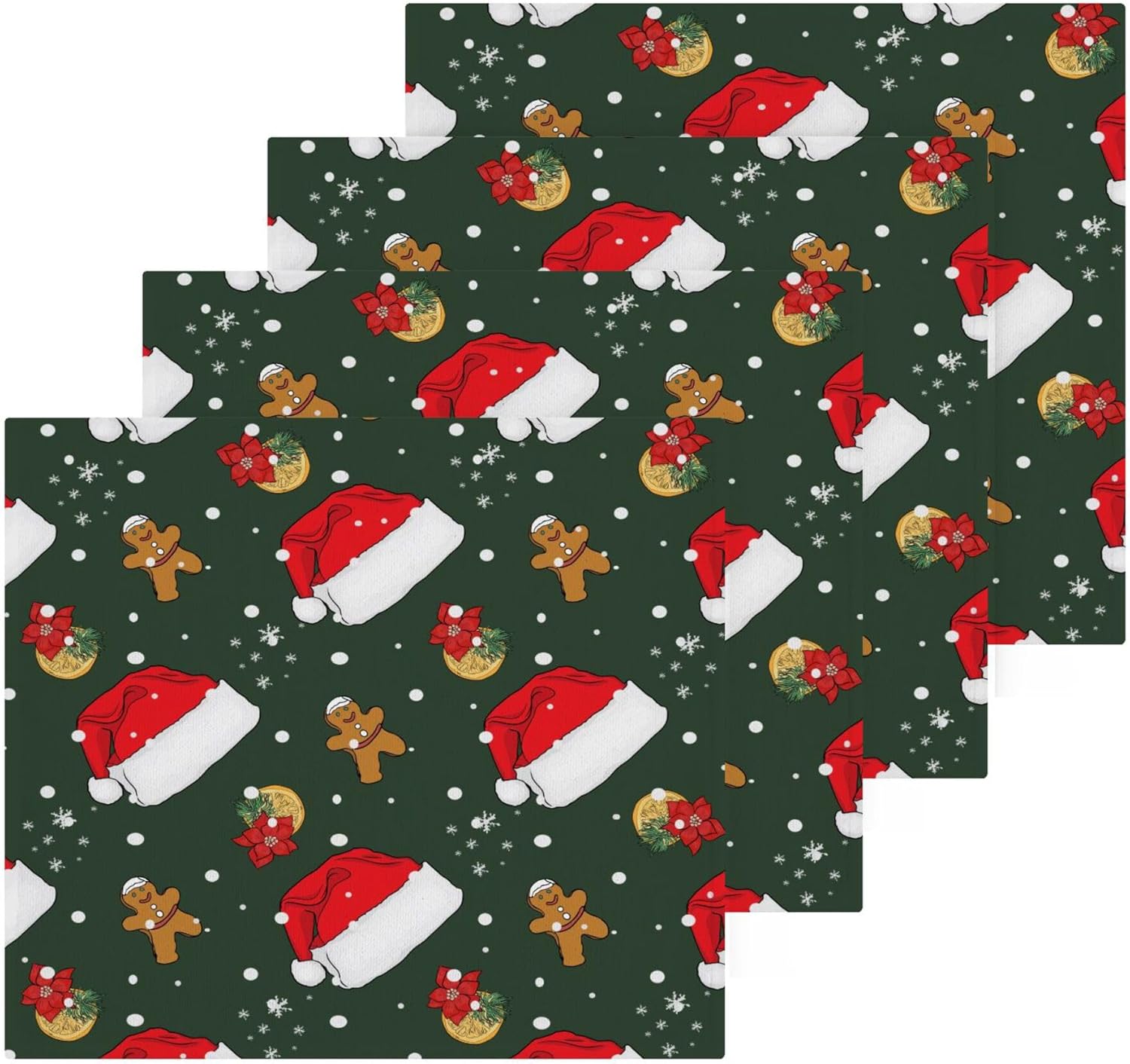 Xigua Christmas Hats Washcloth Set