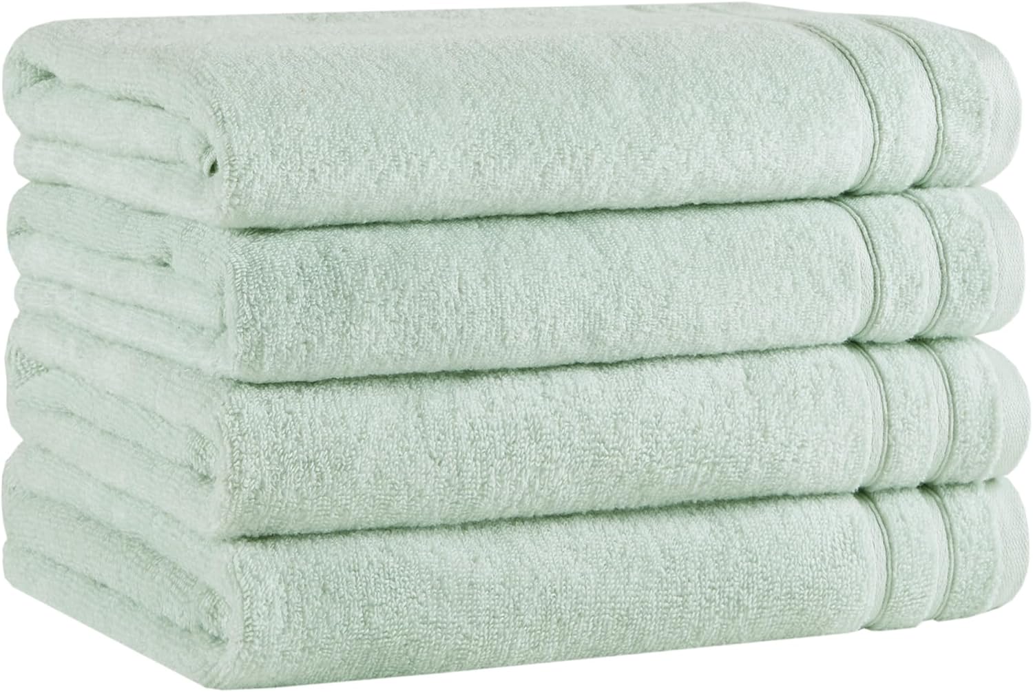 Comfort Spaces Extra Large Bath Towel Set 4 Piece 30x60