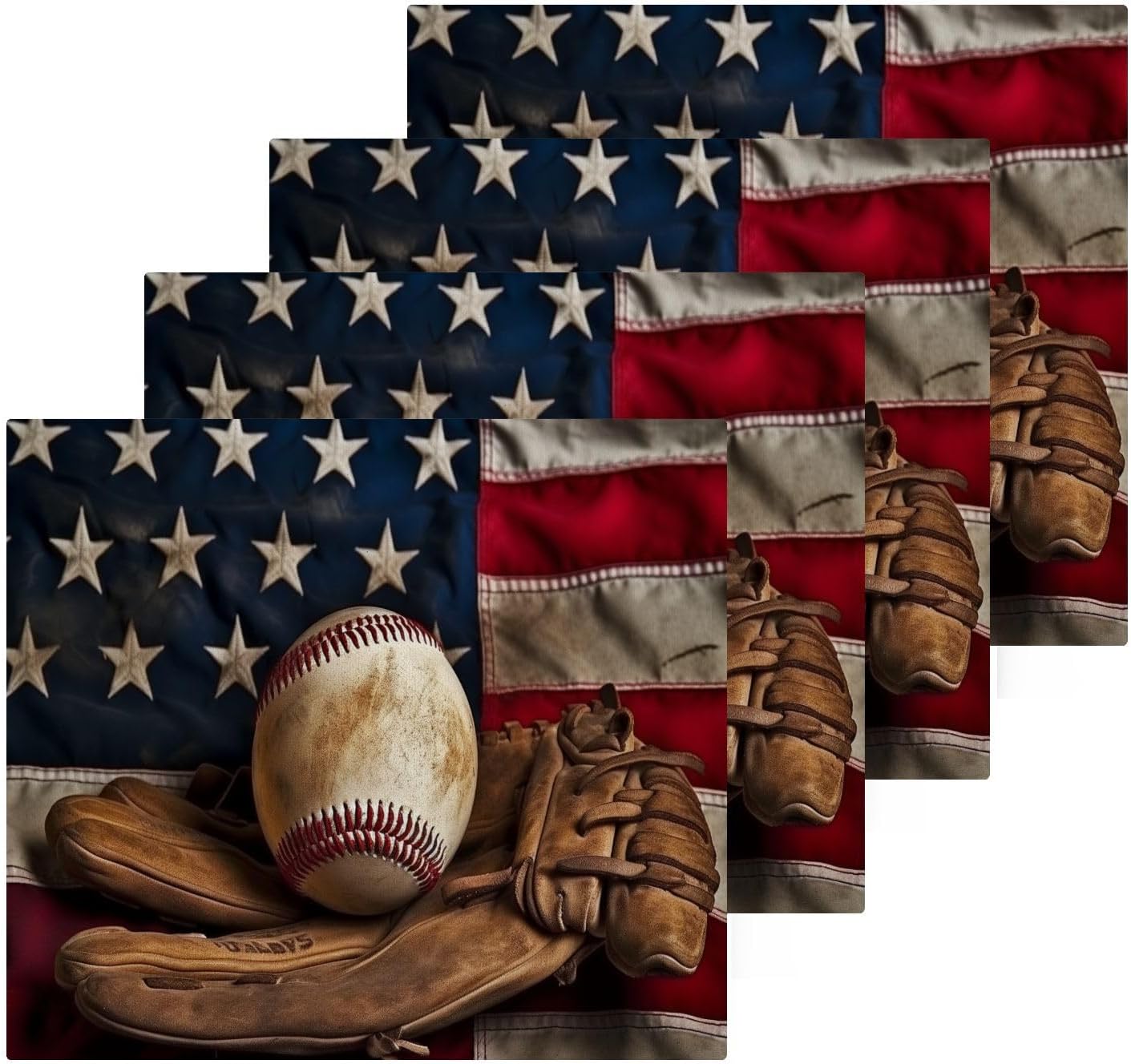 Baseball Washcloth Set for Babies and Kids 2-Pack