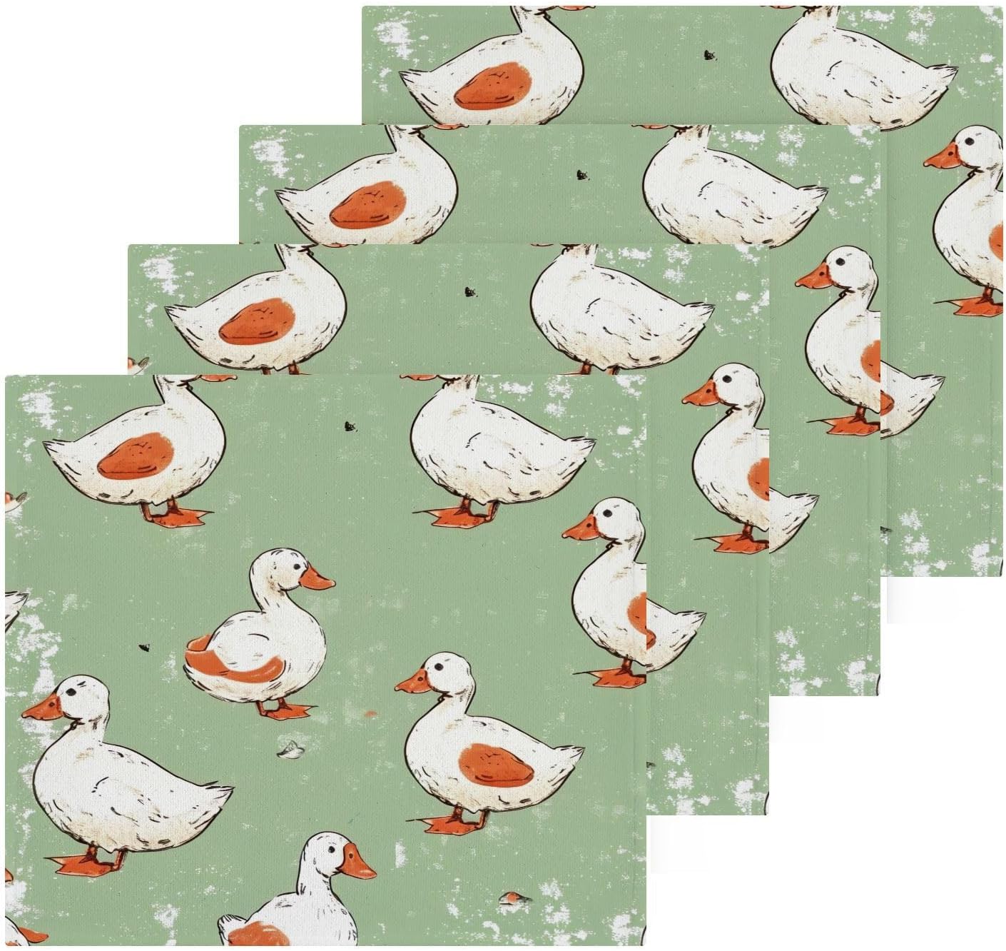 YETTASBIN Cartoon Duck Washcloths 2 Pack 1