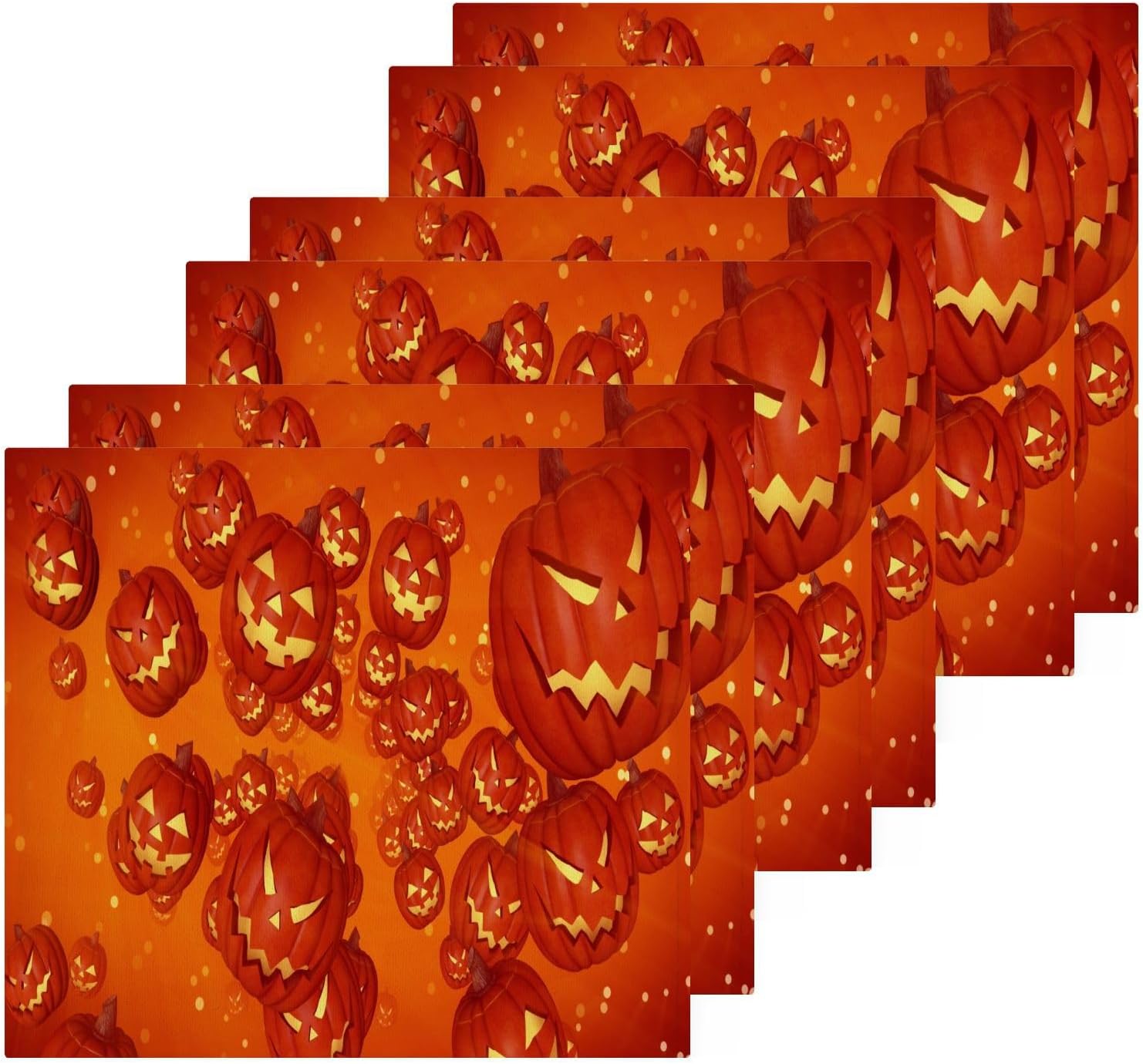 Halloween Pumpkin Washcloths Soft Reusable Durable for Babies Adults