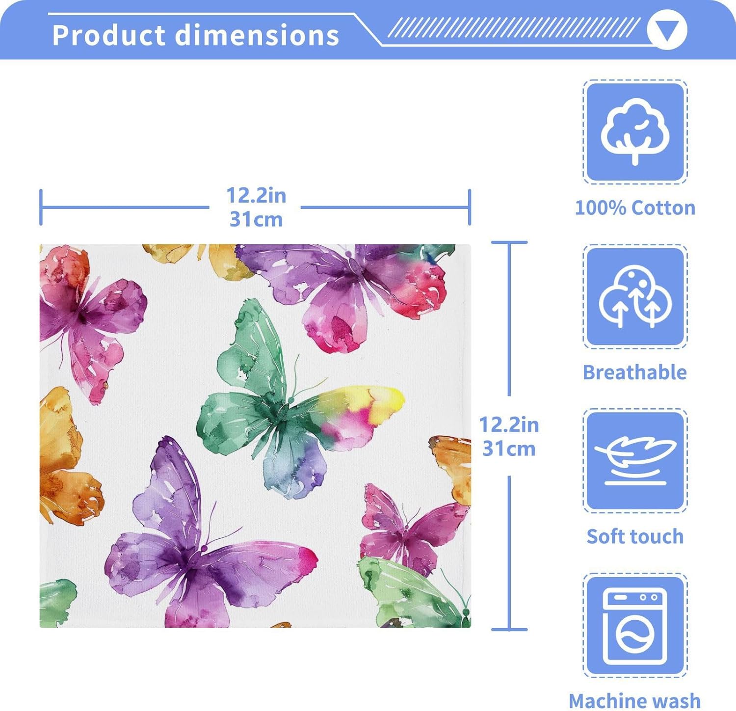 Butterfly Washcloth 2-Pack