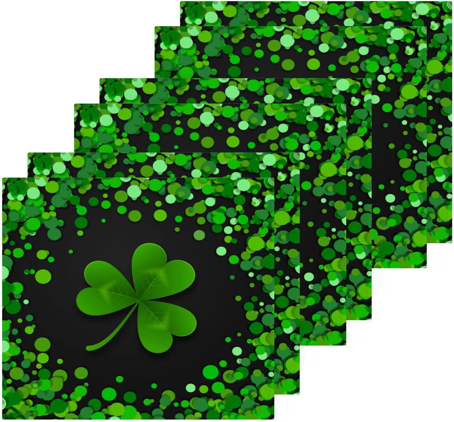 YETTASBIN St Patricks Day Shamrock Washcloths 2 Pack 1