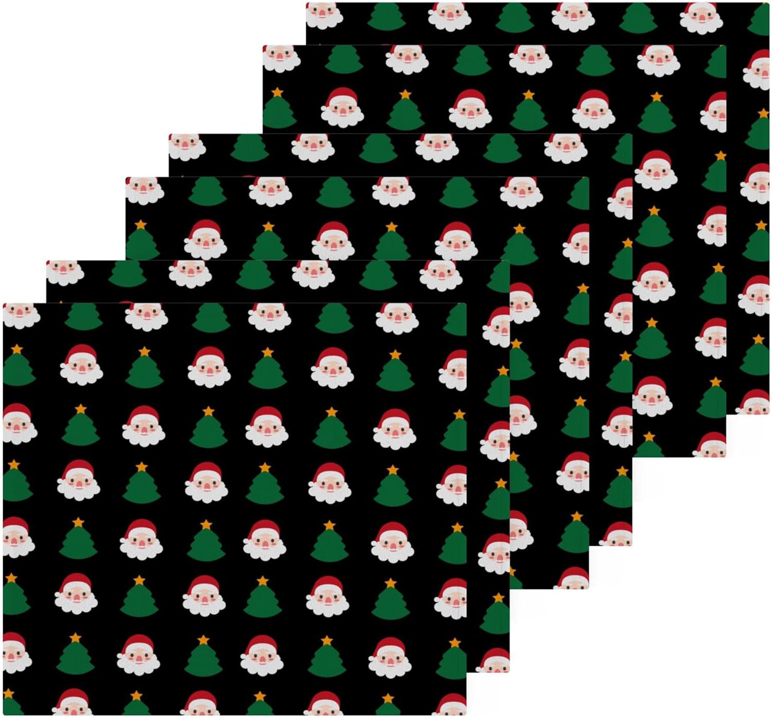 Santa Claus Washcloth Set - Fast Drying Eco-Friendly