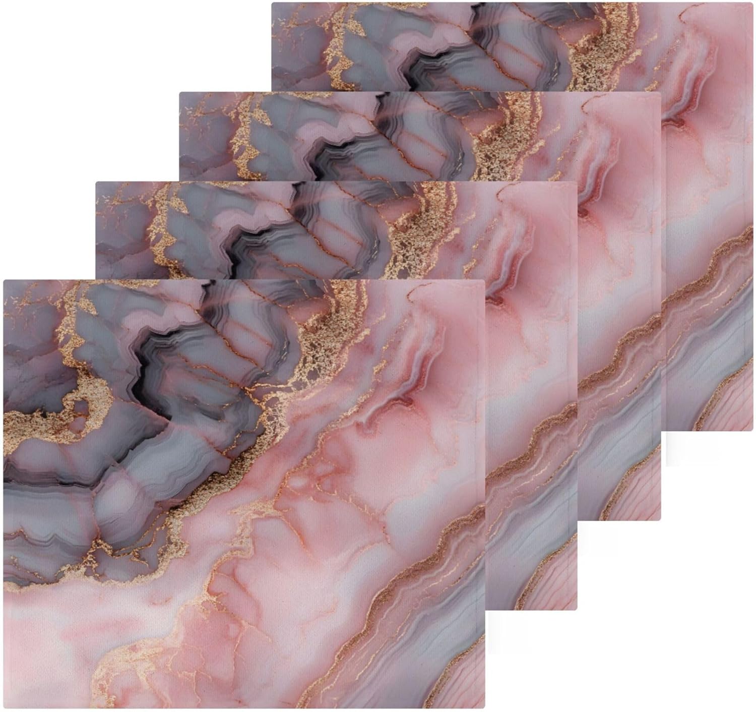 High-Quality Gray Agate Washcloth Set