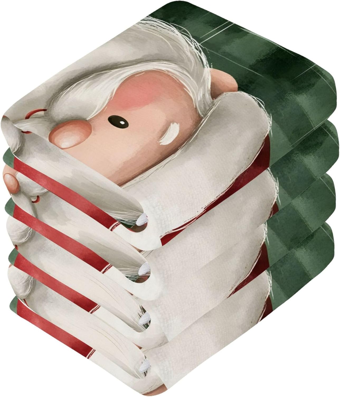 Xigua Santa Claus Washcloth Set 2-12 x 12