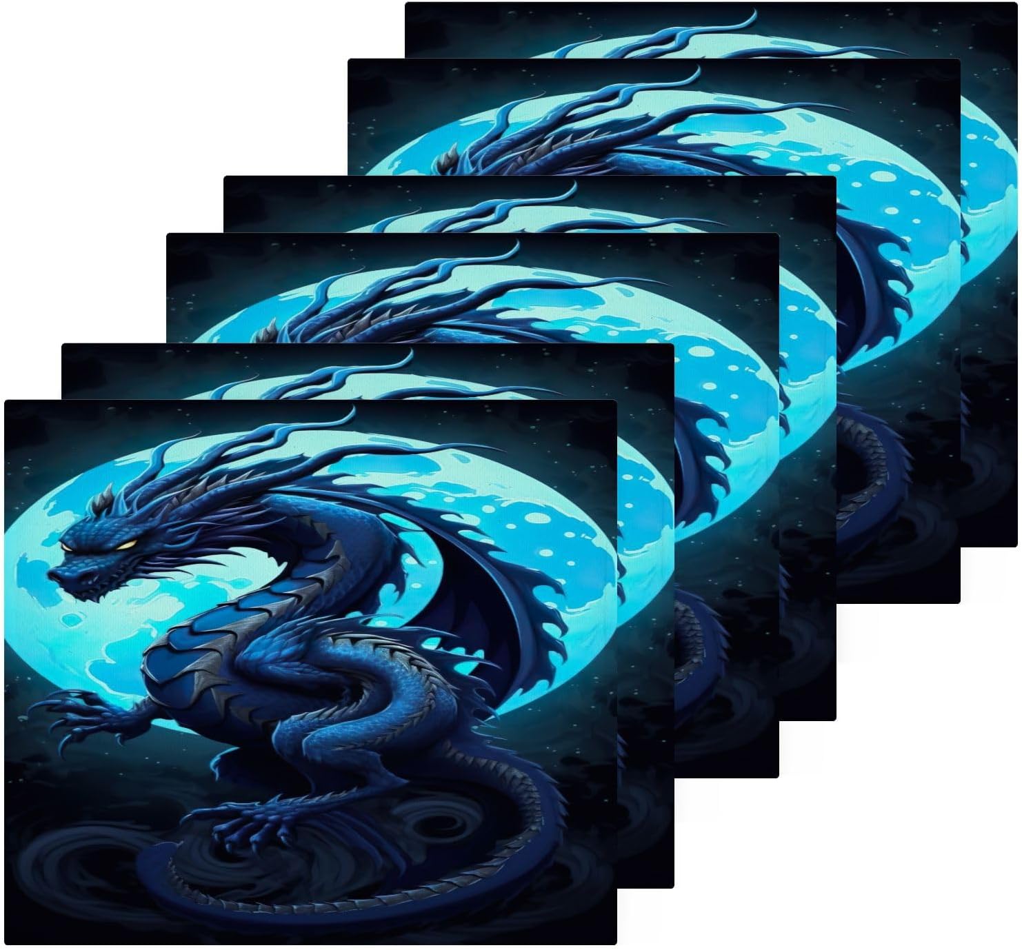 The YettasBin Scary Dragon Face Towels