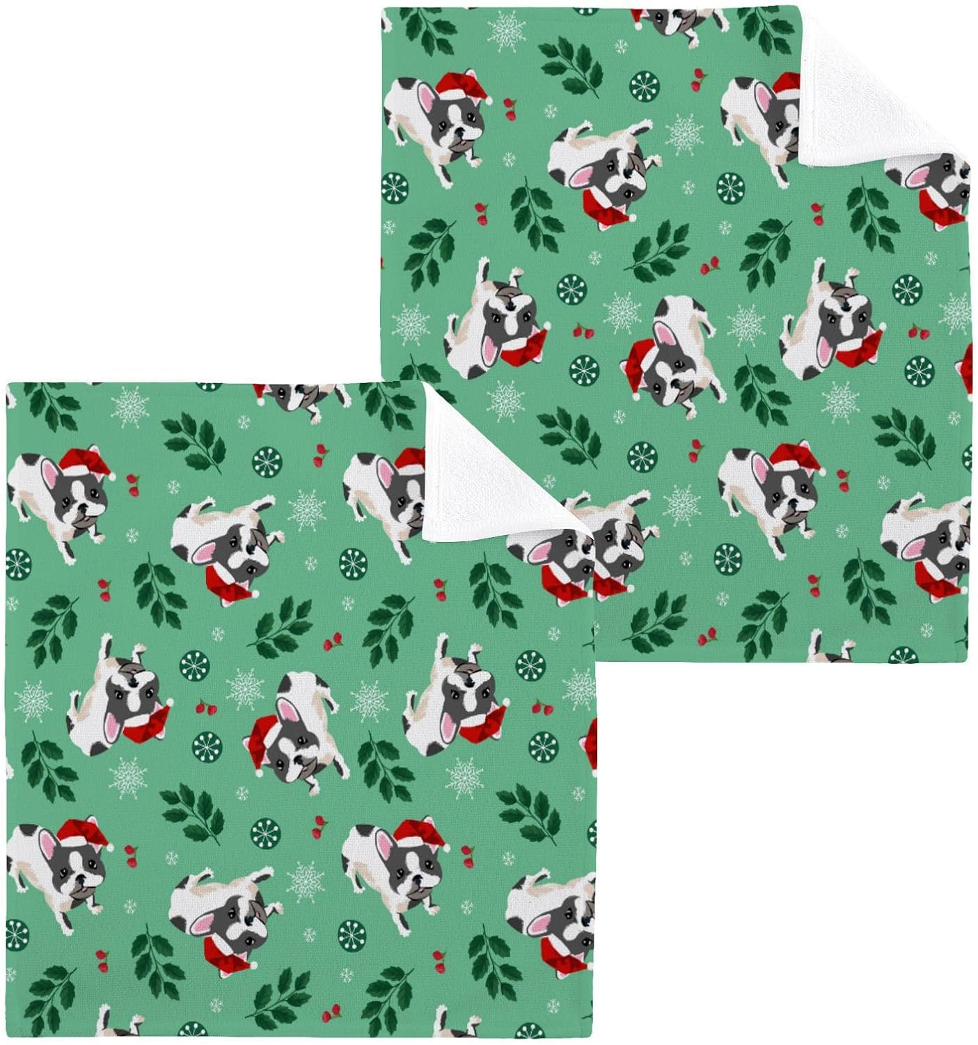 Premium Cartoon Shiba Face Towels for Washrooms and Beyond 2-Pack