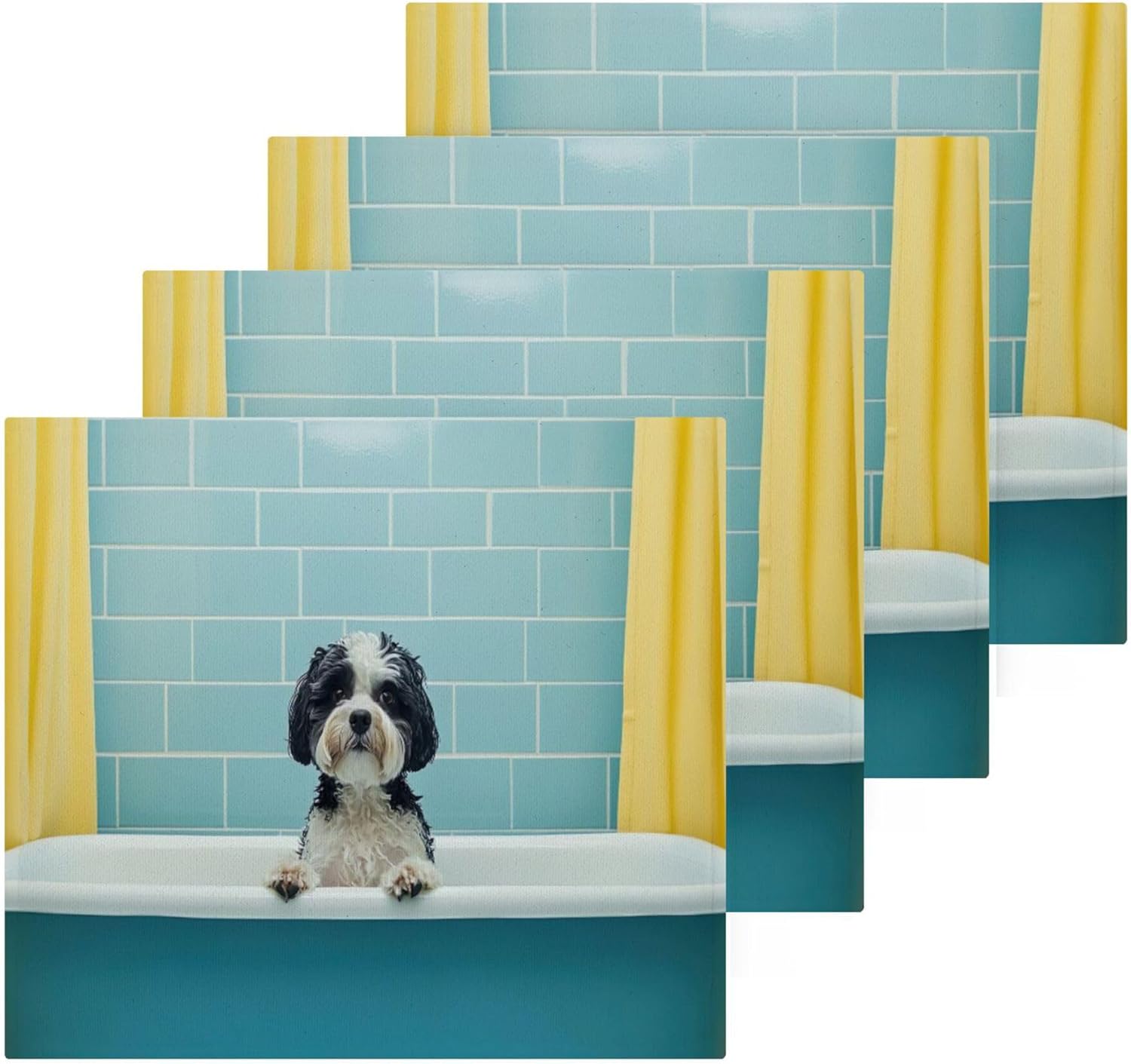 Durable Dog Towels Set for Bathtubs