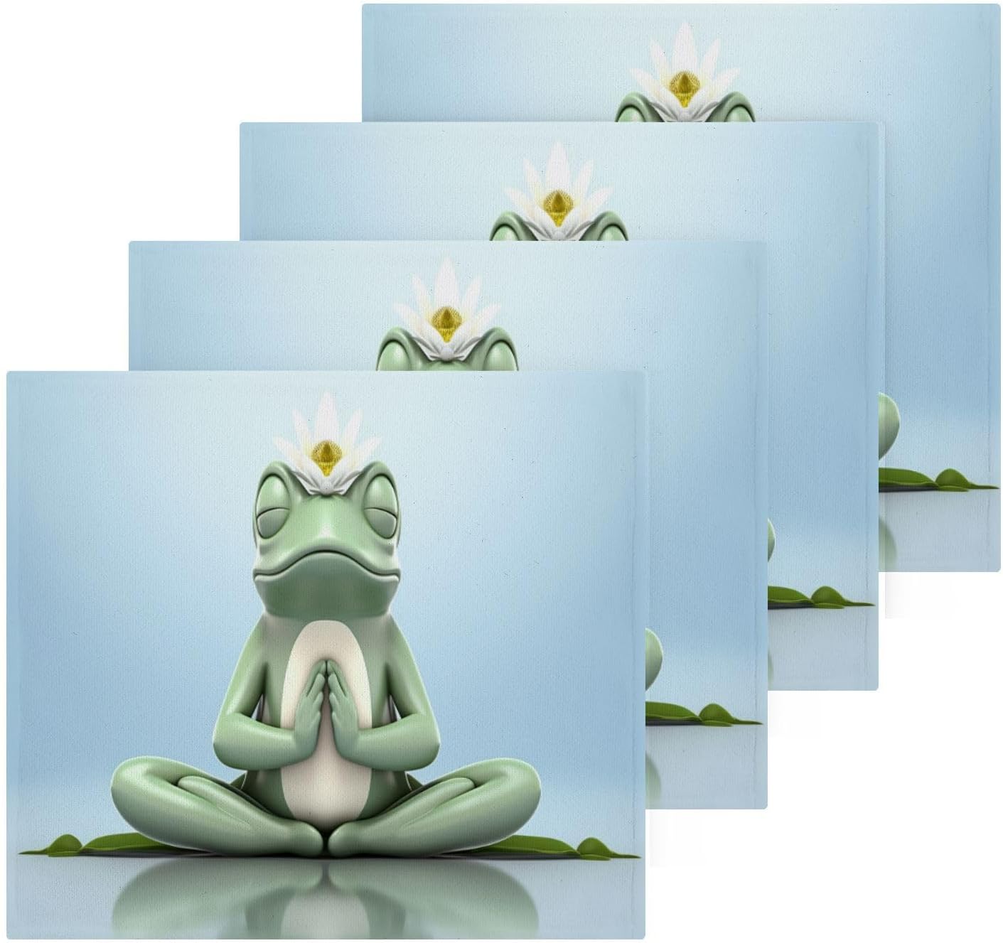 Frog Washcloth Duvet for Babies 2-Pack Soft Absorbent