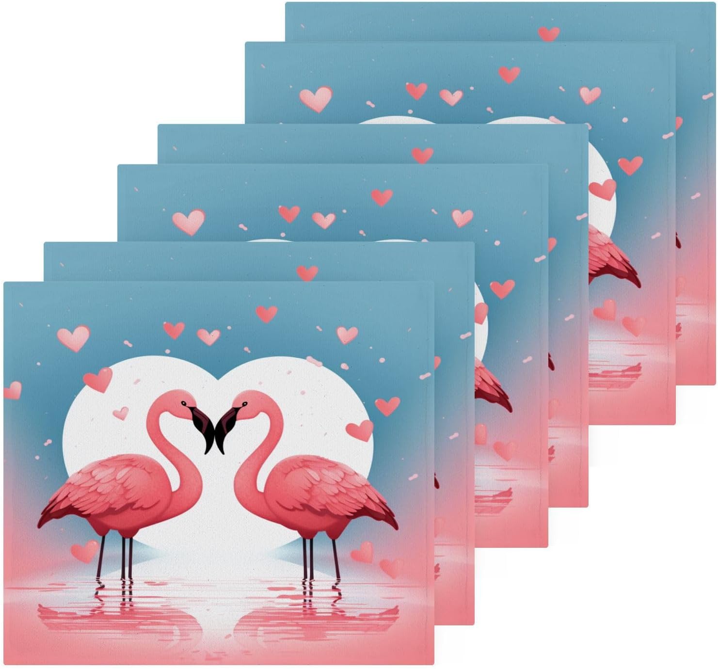 Flamingo Washcloths 2 Pack Soft Absorbent Cotton Bath Towels