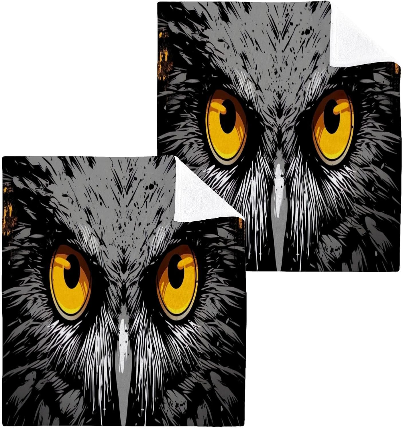 YETTASBIN Owl Washclots