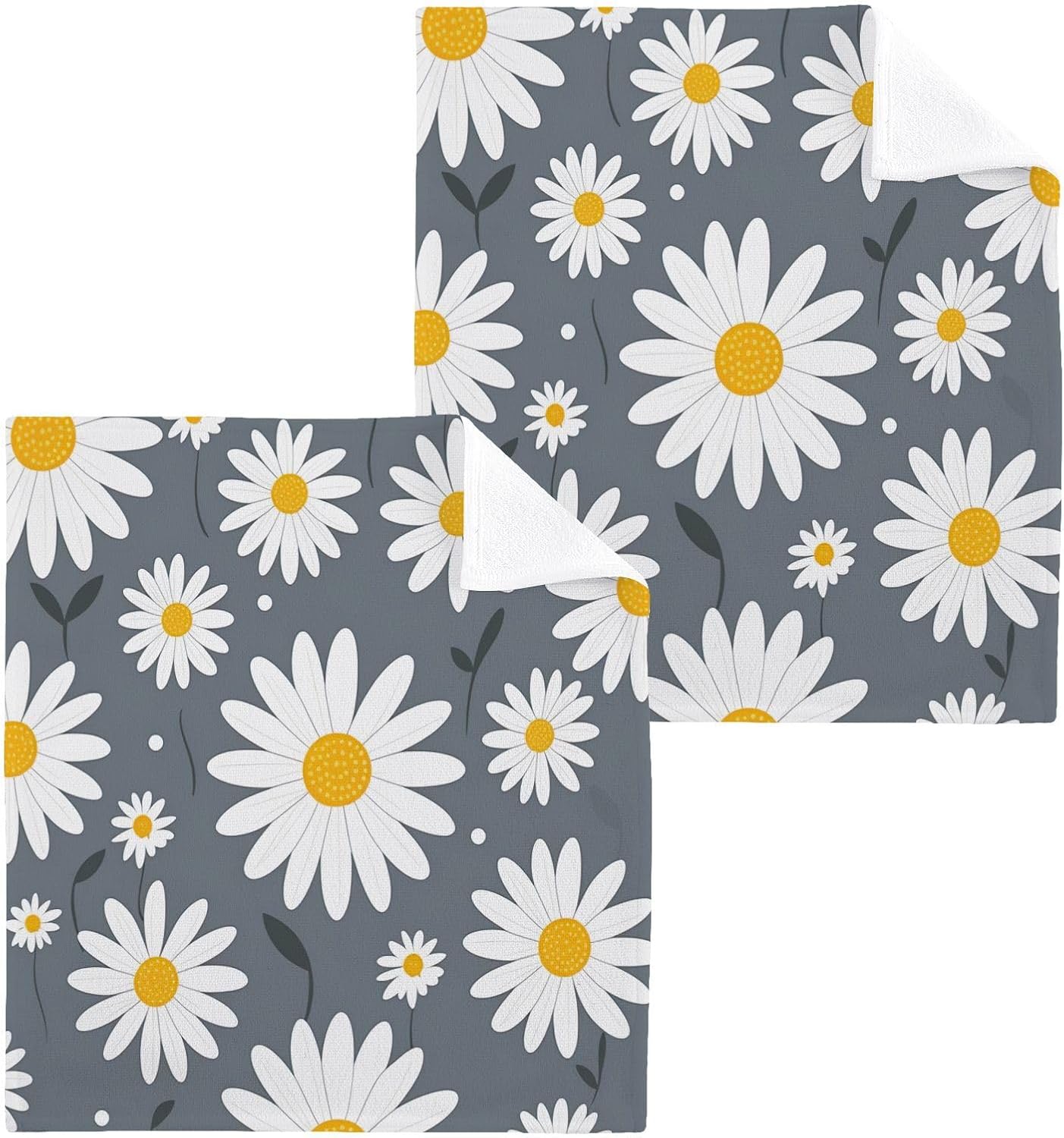 Daisy Flower Washcloth Set 2-Piece