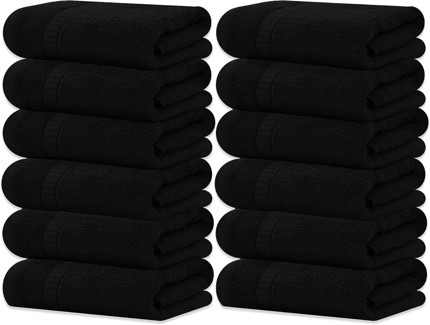 GOLD TEXTILES 100 Cotton Washcloth - 12 Pack
