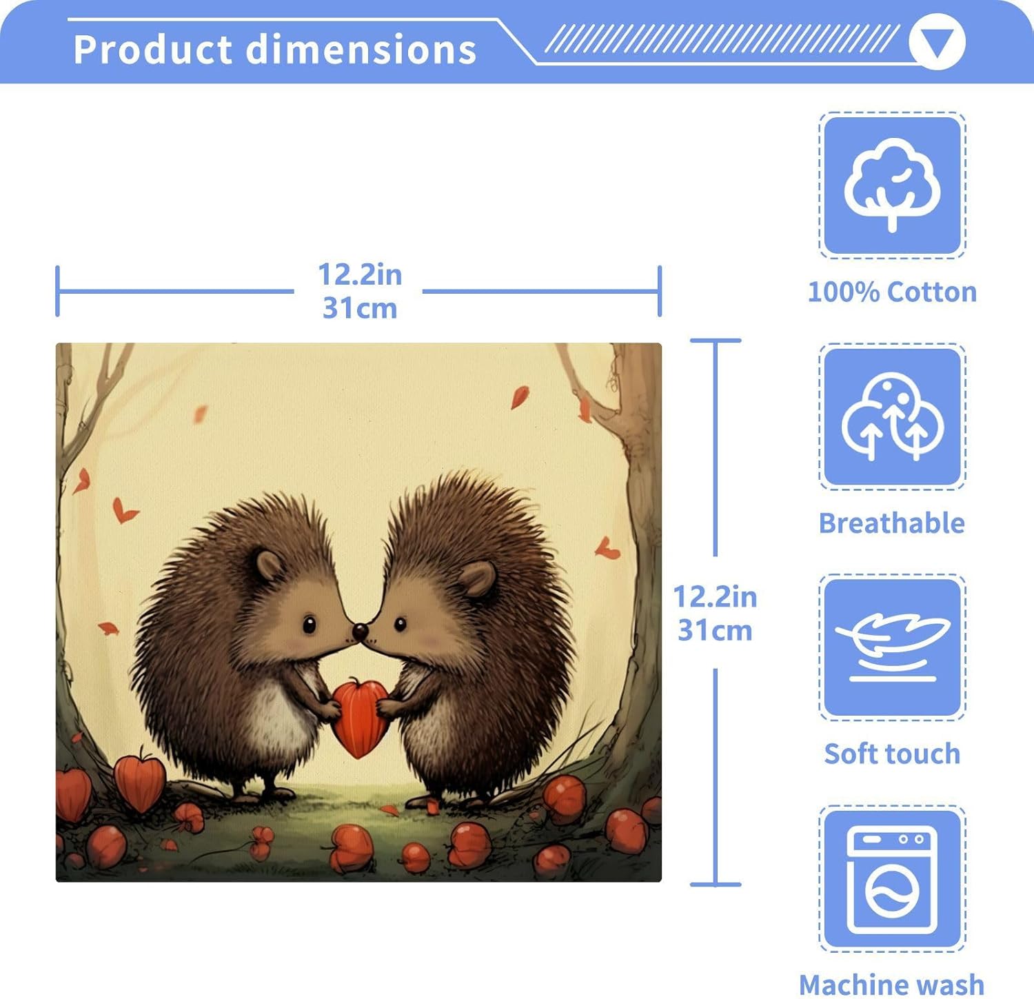 Gentle on Skin Face Towels for Baby
