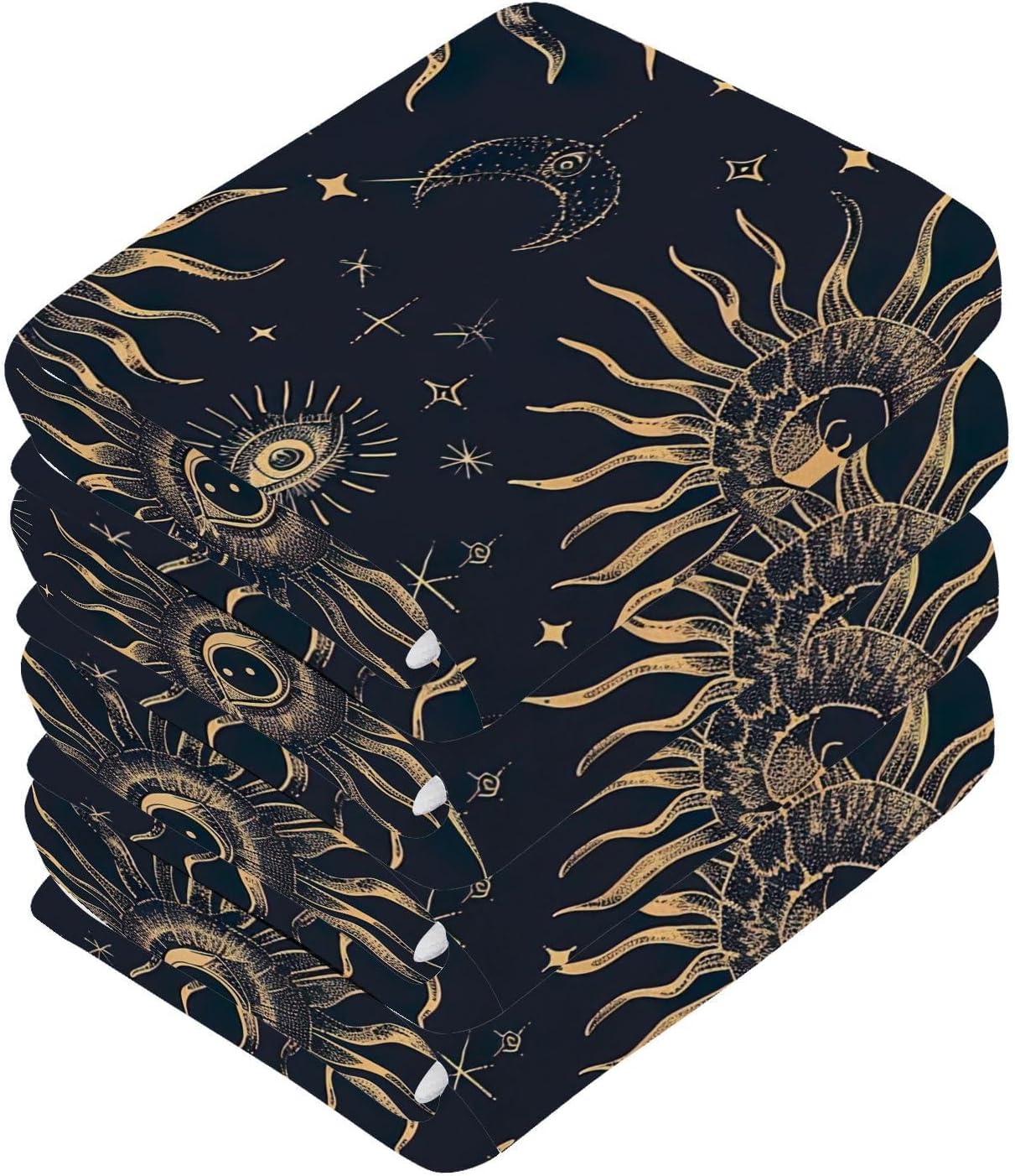 Sun Moon Washcloth Set