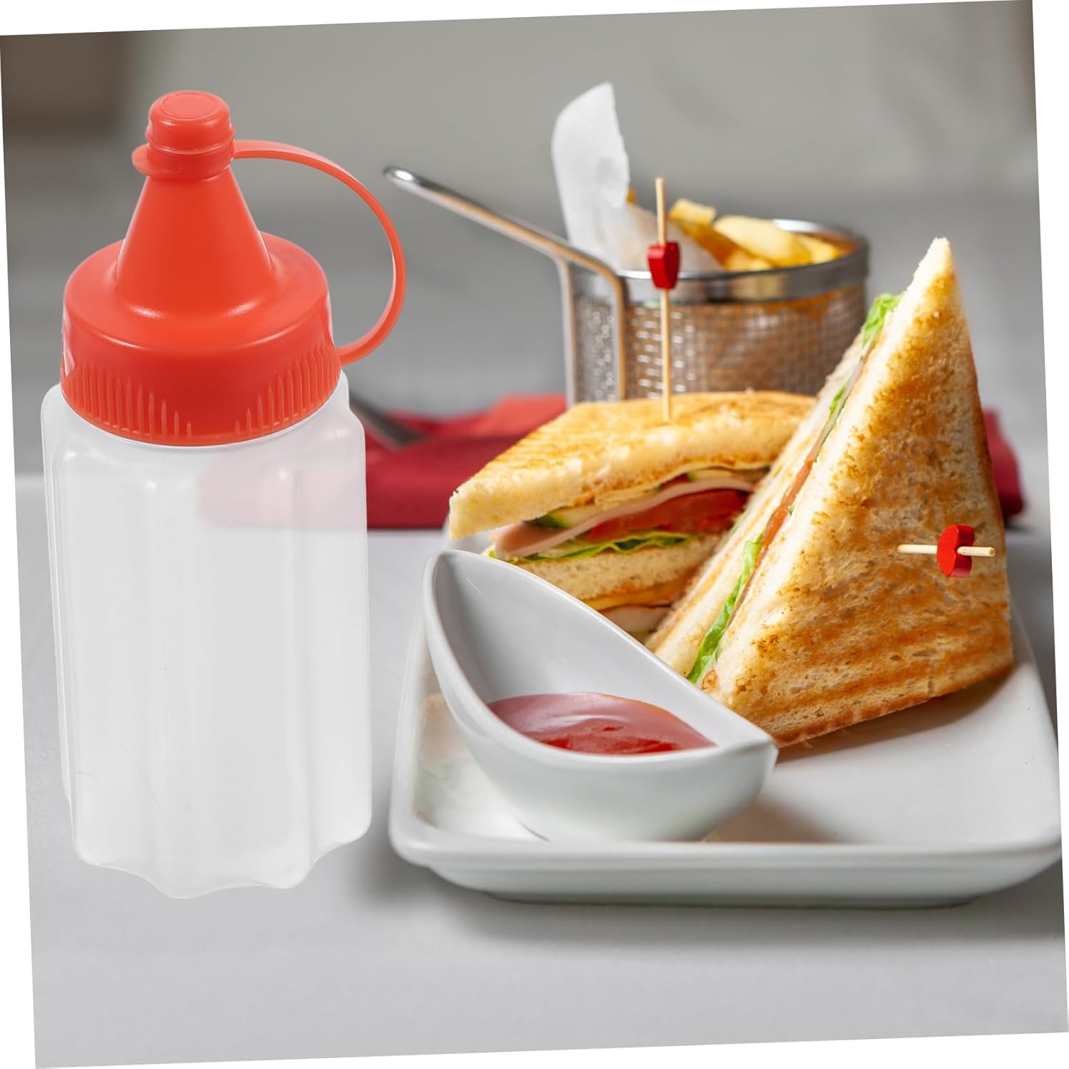 Perfect for Daily Use - Space-Saving Condiment Squeeze Bottles