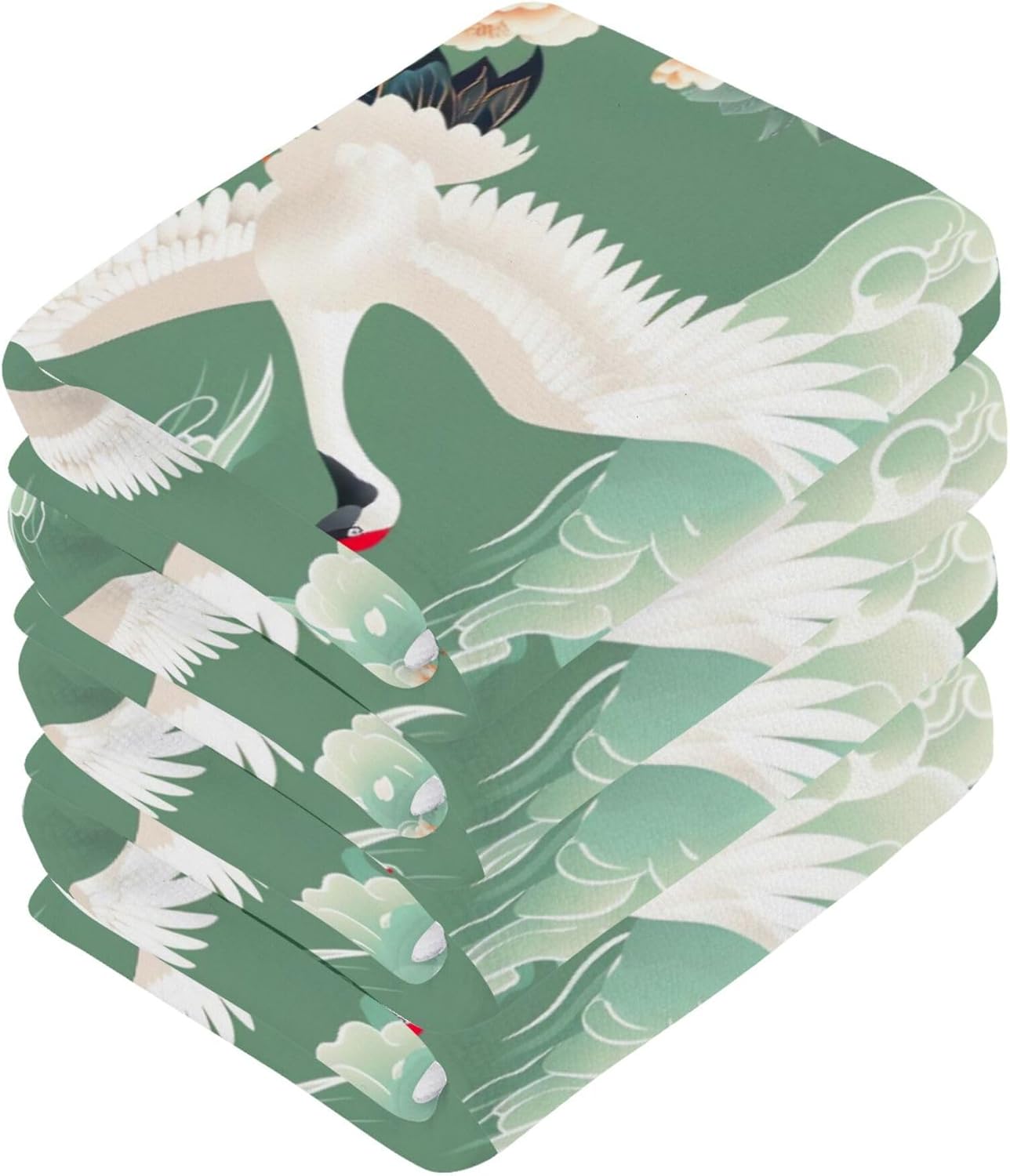 Sturdy Cranes Flying Washcloth Set