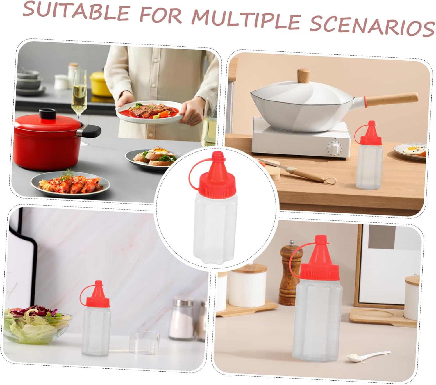 12-Piece Mini Ketchup Squeeze Bottles