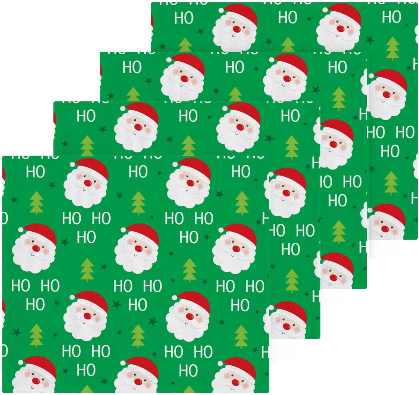 Christmas Santa Washcloth 2-Pack