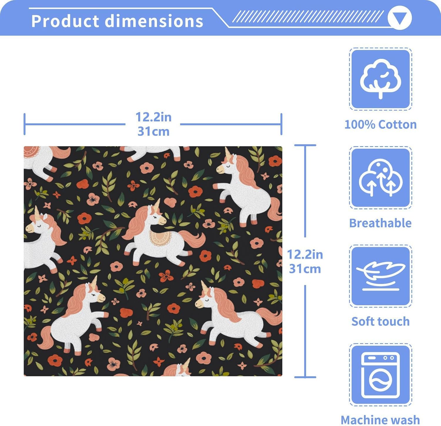 Perfect Size BABY CHARM Elegant Washcloth Set byYETTASBIN