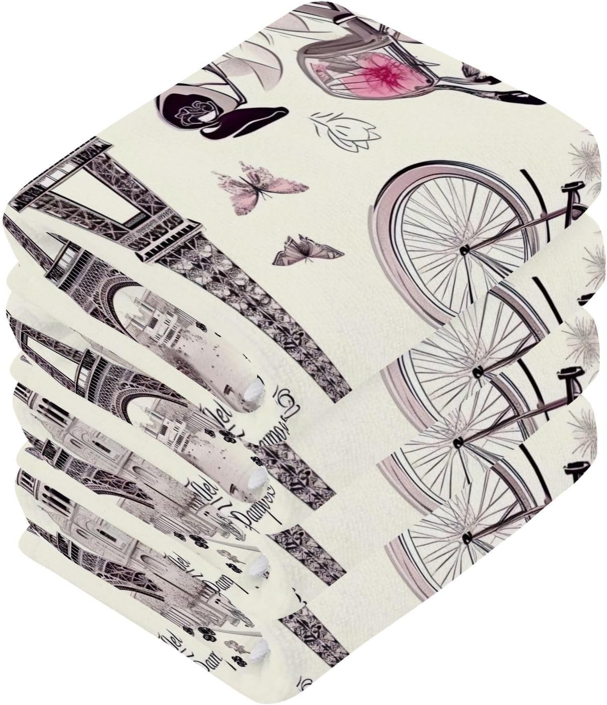 Eiffel Tower Washcloths 2-Pack