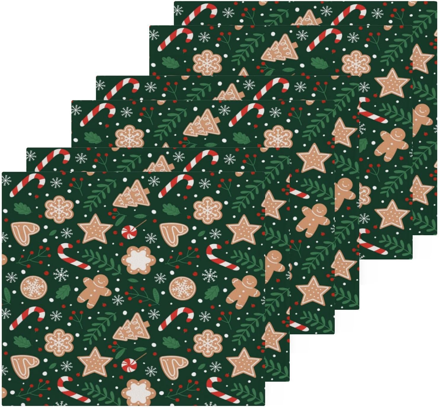 Perfect Christmas Washcloths 12x12 Icy Soft Reusable Face Towels