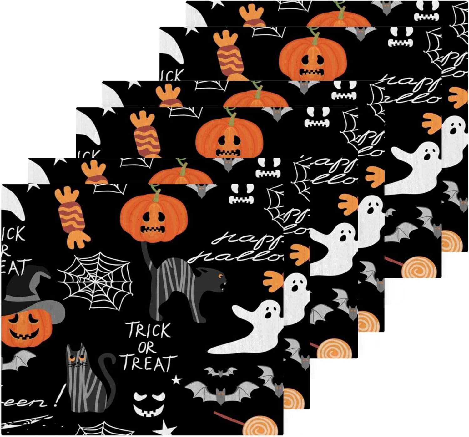 Xigua Happy Halloween Washcloth Set - 12x12-inch