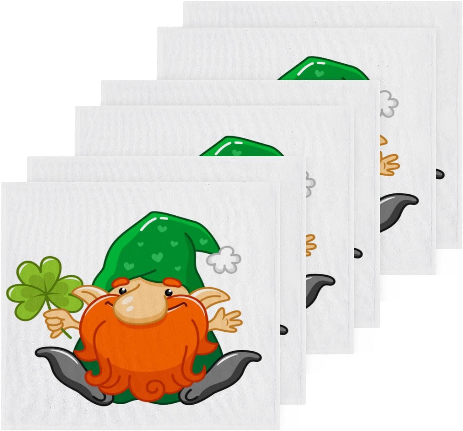 Yettasbin St Patricks Day Gnome Washcloth 2-Pack
