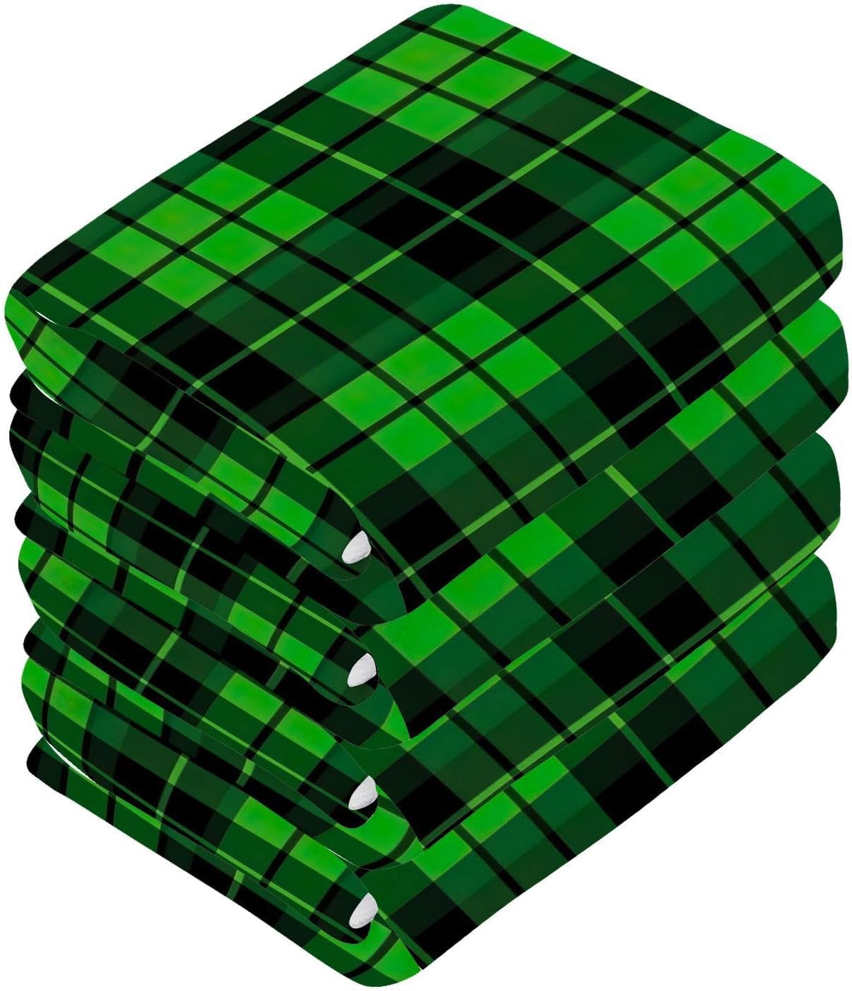 Reusable Buffalo Plaid Soft Cotton Face Towels